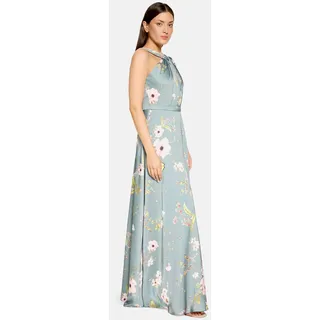 Vera Mont Abendkleid Blumenprint Silber 34