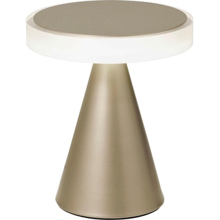 Fabas Luce Led-Tischleuchte, Gold, Metall, Kunststoff, 20 cm, ISO 9001, Touch (on/off), gleichmäßige Lichtverteilung, Lampen & Leuchten, Innenbeleuchtung, Tischlampen