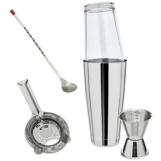 FUCHS Cocktail Shaker Сocktail Set- Boston Shaker mit Original Mixing-Glas