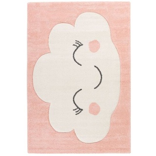 KAYOOM Kinder-Motivteppich (120cm x 170cm, Wolke rosa)