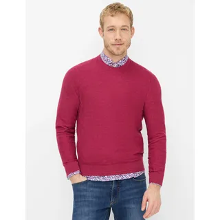 Brax Herren Strickpullover Style RICK magenta, dunkelrot, Gr. M