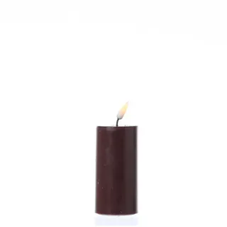Deluxe Homeart LED-Kerze Mia Deluxe Echtwachs Wachsspiegel flackernd H: 10cm D: 5cm weinrot (1-tlg) rot