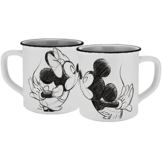 Geda Labels Tasse Mickey Kiss Sketch 0,4 l Grau 1 St.