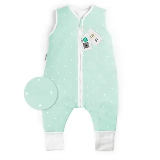 Ehrenkind Babyschlafsack Schlafsack mit Füßen 2.5 TOG, Bio-Baumwolle, Ganzjahr (Standard by OEKO-TEX, 100% Bio-Baumwolle, Ganzjahresschlafsack mit Beinen, 2.5 TOG), Baby Schlafsack, Schlafsack Baby weiß 100