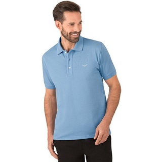 Trigema Poloshirt TRIGEMA Poloshirt in Piqué-Qualität (1-tlg) blau 4XL