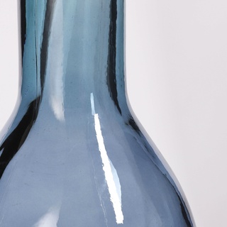 Mica decorations Mica Flasche Rioja Glas hellblau 75 x Ø 18 cm