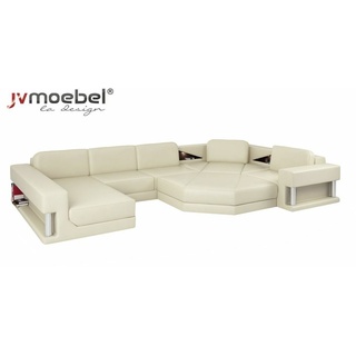 JVmoebel Ecksofa Ecksofa U-Form Couch Wohnlandschaft Sofa Couch Modern Design, Made in Europe beige