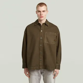 G-Star Boxy Fit Overshirt Braun L