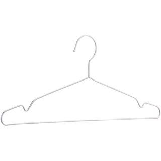 Amazon Basics – Kleiderbügel aus Edelstahl, 50-er Pack, Verchromt