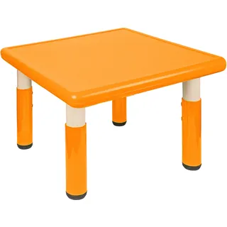 alles-meine.de GmbH Kindertisch/Tisch - höhenverstellbar - Größen & Farbwahl - 1 bis 8 Jahre - orange - Plastik - für INNEN & AUßEN - Kindermöbel - für Kinder - Mädchen & Junge..