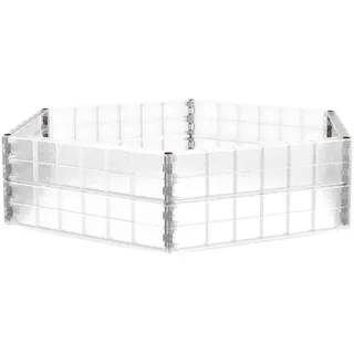 Garantia Hochbeet, Transparent, Kunststoff, 110x25x110 cm, Gartenzubehör, Hochbeete