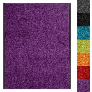 Fußmatte Use&Wash, Kubus, Rechteckig, Höhe: 8 mm, Schmutzfangmatte lila 200 cm x 150 cm x 8 mm