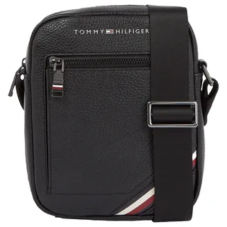 Tommy Hilfiger Herren Umhängetasche Central Reporter Mittelgroß, Mehrfarbig (Black), Einheitsgröße - Einheitsgröße