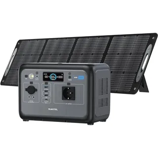 OUKITEL Stromerzeuger Solargenerator 800W, 512Wh Tragbarer Powerstation, 1600 in kW, (Stromversorgung mit Solarpanel Set, 1-tlg., Stromerzeuger), LiFePO4 Batterie, für Camping Outdoor