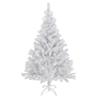 Künstlicher Weihnachtsbaum 120 cm in weiß - mit Metallständer