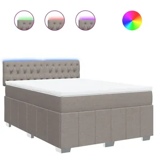 vidaXL Boxspringbett 160 x 200 cm Taupe