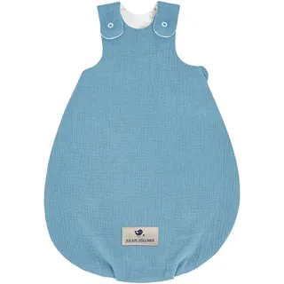 Julius Zöllner Ganzjahresschlafsack Terra Musselin 2.5 TOG, blau, 56