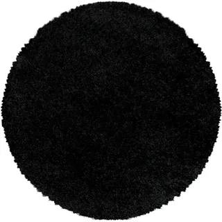 Ayyildiz Sydney 3000 Hochflorteppich Ø 120 cm Schwarz
