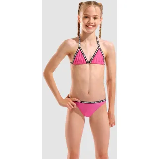 Bustier-Bikini Mädchen arena Beach Einfarbig - Fandango Pink - 140