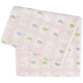 Bieco Kuscheldecke Elefanten rosa