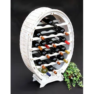 DanDiBo Ambiente Weinregal 24 Flaschen Weiß