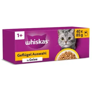 Whiskas Geflügel Auswahl in Gelee 40 x 85 g