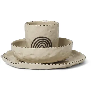 Ferm Living - Naive Ceramic Set, red brown
