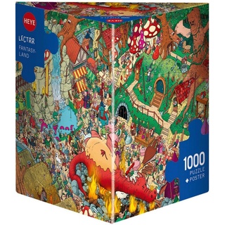 HEYE Puzzle Fantasyland, 1000 Puzzleteile, Made in Europe bunt