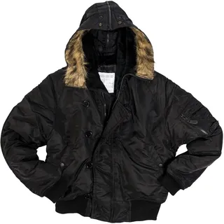 Mil-Tec US Aviator N2B Basic, Textiljacke - Schwarz - L