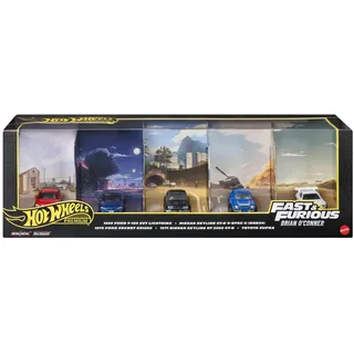 Hot Wheels Premium Fast und Furious 5er-Set Metallautos