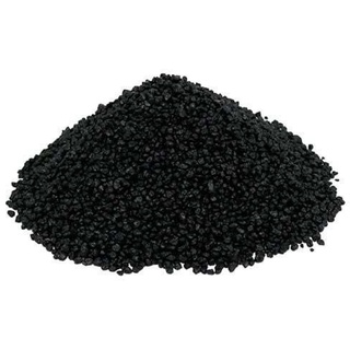 EDZARD Dekogranulat Dekosteine (2-3 mm), Farbe schwarz, 1 kg, wasserfest, staubfrei