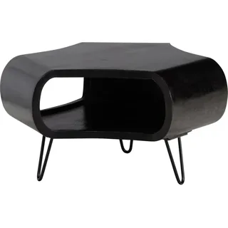 FineBuy Couchtisch FineBuy Sofatisch Massivholz 60 cm Wohnzimmertisch Tisch Stauraum