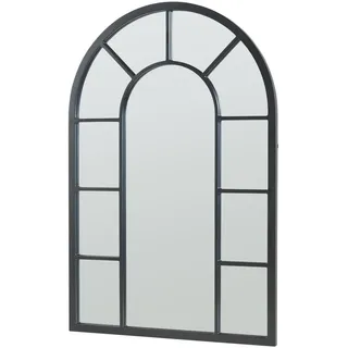 [en.casa] Wandspiegel Enonkoski 90 x 60 cm Schwarz