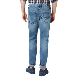 Tom Tailor Denim Herren Jeans Piers Super Slim Fit Blau Blau Tiefer Bund Reißverschluss W 31 L 34
