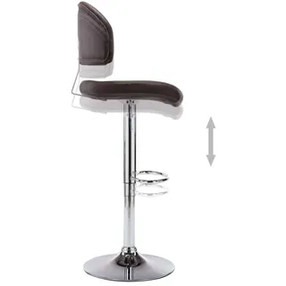 vidaXL Barhocker 2er Set drehbar Kunstleder 2x Sgabelli Bar  Crema 60 x 60 x 110 cm Braun