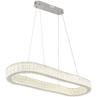 GLOBO K5 3-flg. LED 60 cm transparent Metall