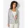 CREATION L Merino-Strickblazer steingrau-champagner-gemustert L