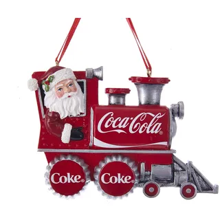 Kurt S. Adler WEIHNACHTSMANN COCA-COLA Zug BAUMSCHMUCK AUS Harz