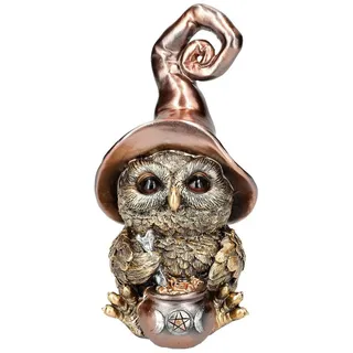 Figuren Shop GmbH Fantasy-Figur Lustige Eulen Figur - Hexe braut Zaubertrank - Fantasy Dekofigur Deko