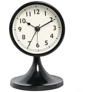 Klassischer Vintage-Kinderwecker, leiser Mechanismus und Leuchtzeiger für zeitgemäßes Lernen und Entspannung (schwarz)