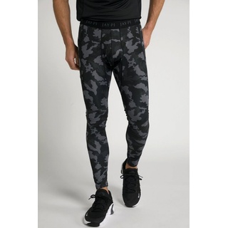 JP1880 5-Pocket-Jeans Sport-Tights FLEXNAMIC® Camouflage schwarz 4XL