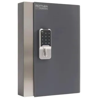 Rottner Tresor Rottner Schlüsselkasten KeyHome, anthrazit, Metall, 26.5x38.5x6 cm, Elektronisches Schloss, Garderobe, Schlüsselboards - -kästen