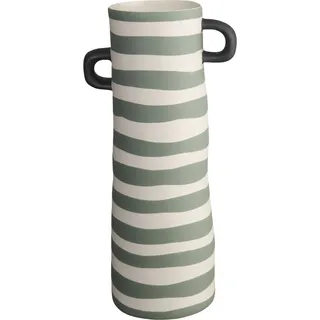 Asa Selection ASA Vase, grün gestreift 28cm