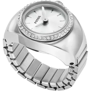 Uhrenring FOSSIL "WATCH RING, ES5321" Armbanduhren silberfarben Damen Quarzuhren
