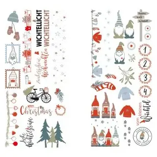 Rayher Transferfolie Nordic Winter mehrfarbig 2 Bogen