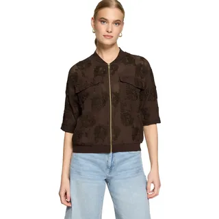 Zero Blouson mit Fledermausärmeln braun 40