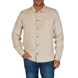 Riverso Cordhemd Langarm Freizeithemd Schwarz 5XL