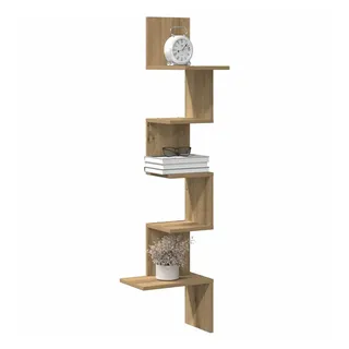 vidaXL Eckregal 32 x 32 x 127,5 cm Braun