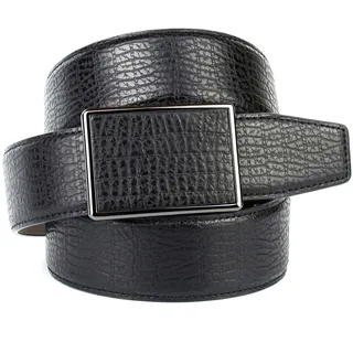 Ledergürtel ANTHONI CROWN Gr. 85, schwarz Damen Gürtel Breite mit Automatik-Schließe, im klassischen Design