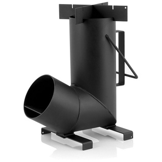 BBQ-Toro Feuerstelle Raketenofen RAKETE #6, Rocket Stove aus 1,5-mm-dickem Stahl schwarz Ø 11.50 cm x 18.00 cm x 29.00 cm x 35.00 cm